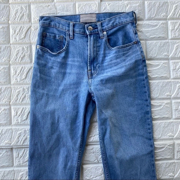 Everlane High Rise Straight Light Blue Denim 25-26 Regular - Picture 4 of 12